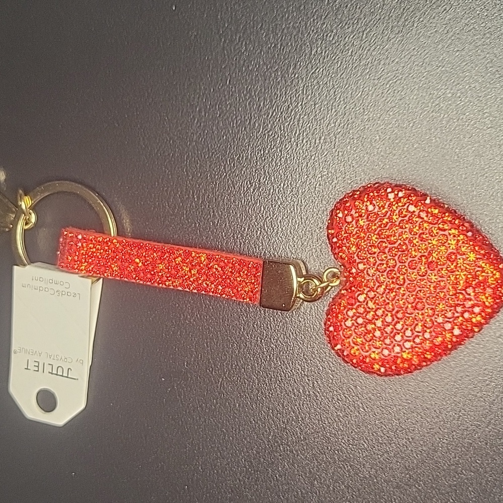 Red Heart Keychain Accessory - Picture 2 of 3